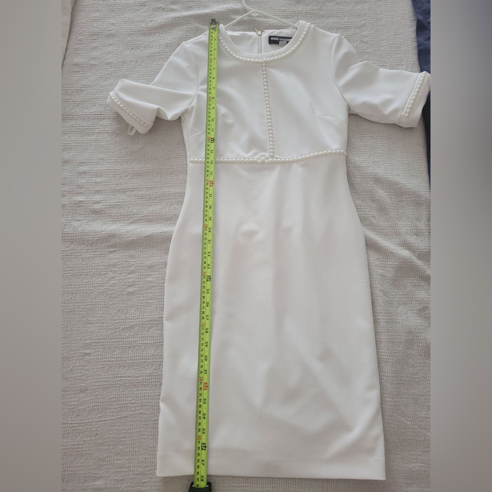 Karl Lagerfeld. White classy dress for special occasions. Size 4. - Picture 7 of 7